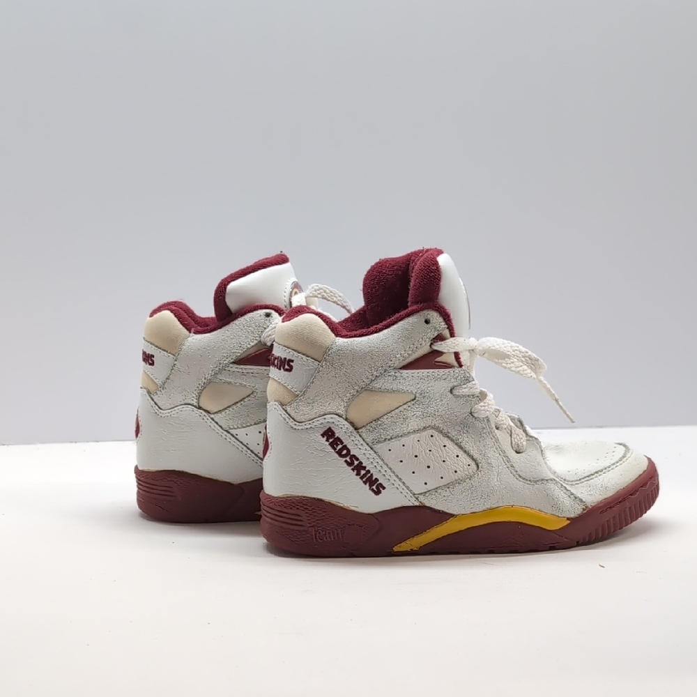 Vintage NFL Washington Redskins Youth Sneakers SZ 1.5 Team White High Tops
